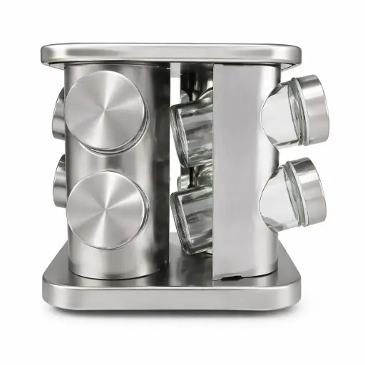 [536807] ESPECIERO GIRATORIO CUADRADO ACERO X 8 E/ CJ ( IR06-019 )