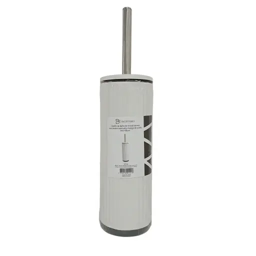 [536870] CEPILLO P/ BAÑO METAL BLANCO ( B5124 )