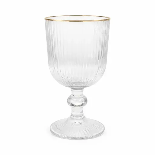 [536951] COPA VINO AUREA C/ BORDE DORADO 270ML ( IC265 )