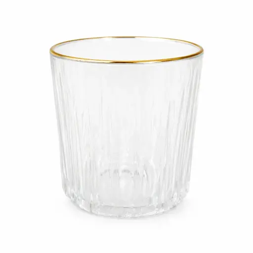 [536953] VASO WHISKY C/ BORDE DORADO 315ML ( WS098 )