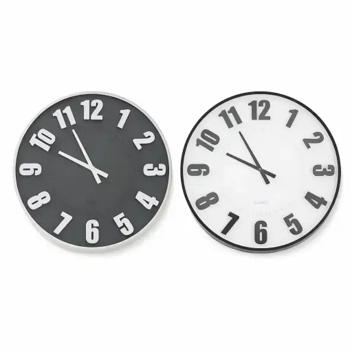 [536960] RELOJ D/ PARED REDONDO 50CM E/ CJ ( CA6636 )
