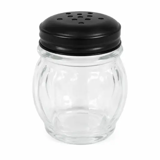 [536967] SALERO VIDRIO C/ TAPA NEGRA 7 X 8CM ( 2562-11N )