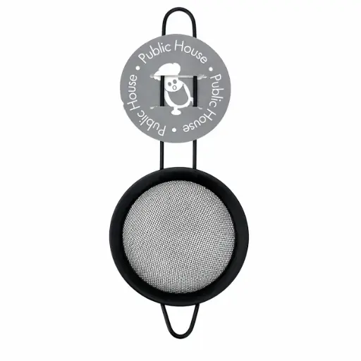 [536976] COLADOR METAL NEGRO 10CM E/ CT ( 2508-5 )