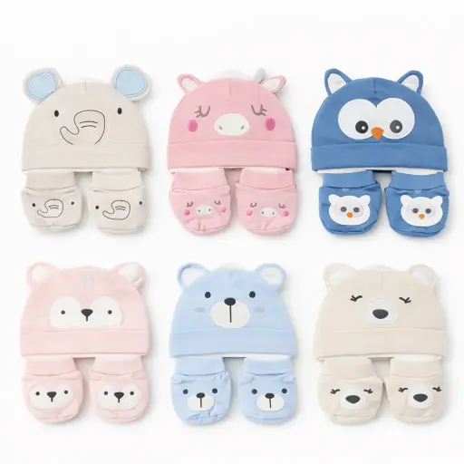 [537009] SET ROPA BEBE GORRO C/ ESCARPINES E/ CT ( NS425048 )
