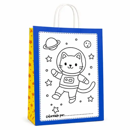 [537027] BOLSA P/ REGALO AVENTURAS PARA PINTAR 22 X 10 X 30CM