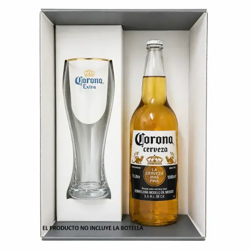 [537044] CAJA P/ REGALO C/ VASO VIDRIO MUNICH CERVEZA 710ML ( 1428C/O )
