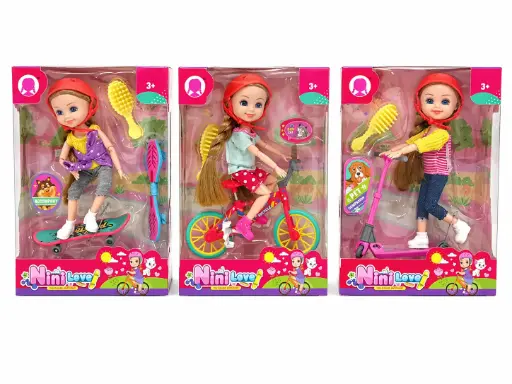 [537183] MUÑECA DEPORTISTA C/ ACCESORIOS 14CM E/ CJ ( SD24972Z1 / 558 )