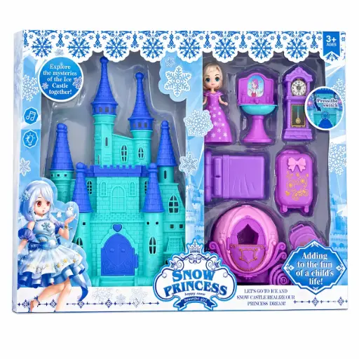 [537193] CASTILLO C/ SONIDO Y MUÑECA C/ ACCESORIOS X6 E/ CJ ( SD21225Z1 / 130- ) 