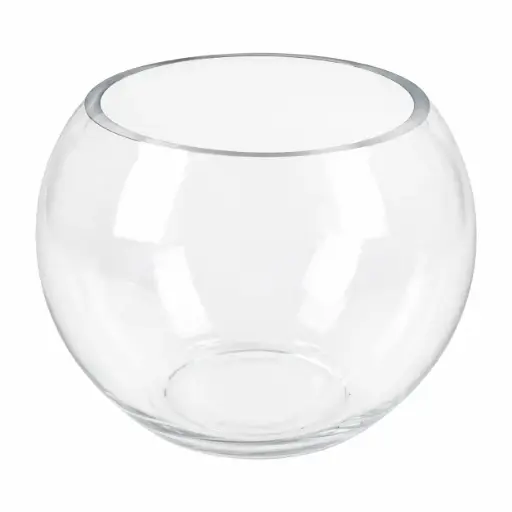 [537220] FLORERO VIDRIO PECERA REDONDA 13 X 14CM E/ CJ ( CA6739 )