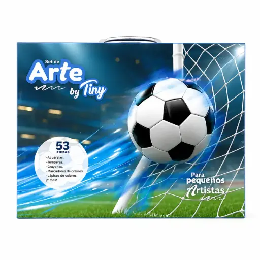 [537292] SET DE ARTE TINY FUTBOL X53 E/ VALIJA ( 56569 )