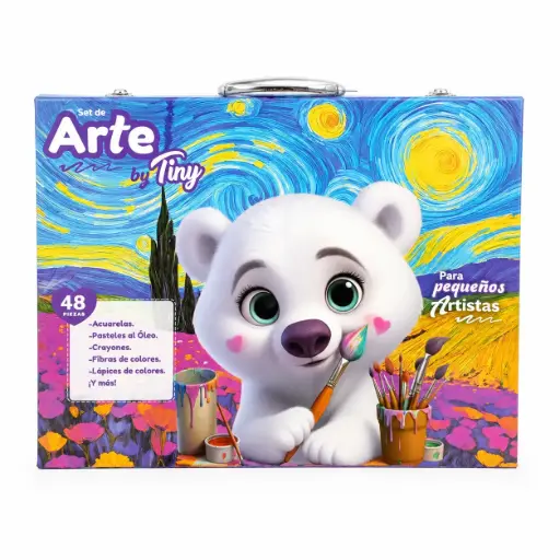 [537296] SET DE ARTE TINY OSITO X48 E/ VALIJA ( 56576 )