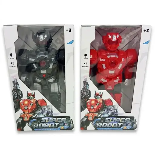 [537341] ROBOT C/ LUZ Y SONIDO 37CM E/ CJ ( 54942 )
