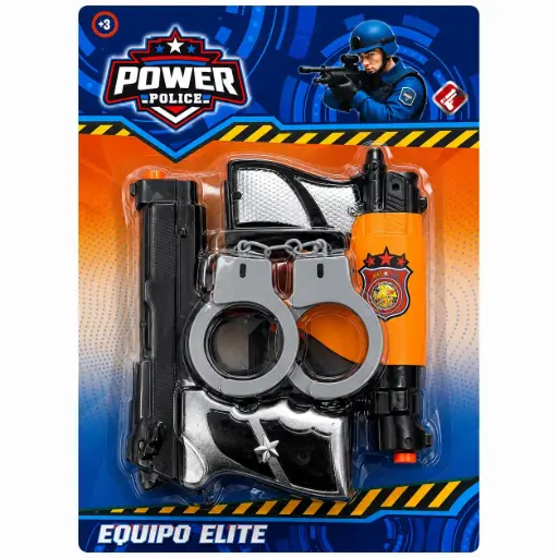 [537346] SET DE POLICIA C/ ACCESORIOS X7 E/ BL ( 52579 )