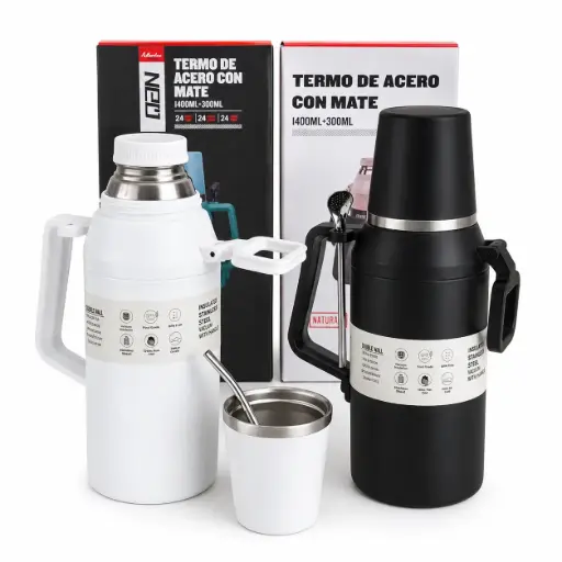 [537357] TERMO ACERO C/ MATE 1.4LTS E/ CJ ( TER-04 )