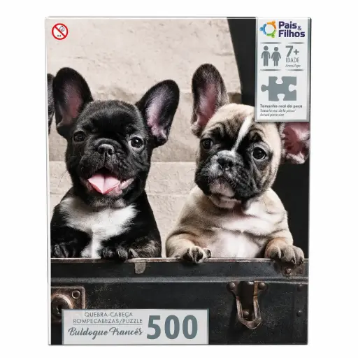 [537511] ROMPECABEZAS BULDOG FRANCES X500 E/ CJ ( 792530 )