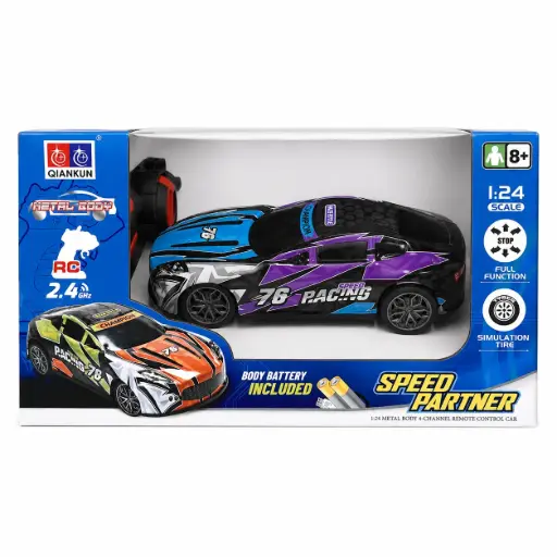 [537608] AUTO RADIO CONTROL DEPORTIVO 1:24 E/ CJ ( BL047 / 11517 )