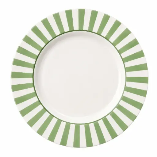 [537623] PLATO POSTRE CERAMICA HERBAL STRIP 21CM ( 1172-103B )