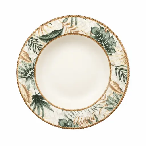 [537640] PLATO HONDO CERAMICA EUDORA 25CM ( 7530-102 )