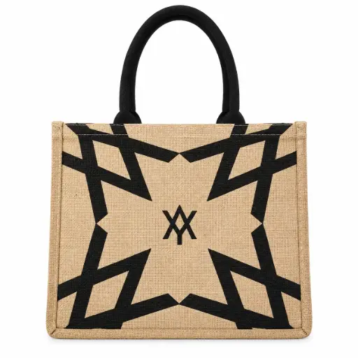 [538570] BOLSO PLAYERO BEIGE C/ NEGRO AMAYRA ( 67.47000011 )