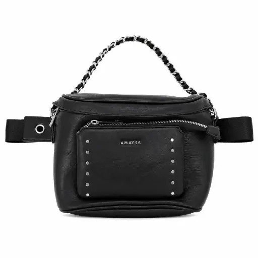 [538579] RIÑONERA CARTERA AMAYRA NEGRA 20 X 22CM ( 67.7400022 )