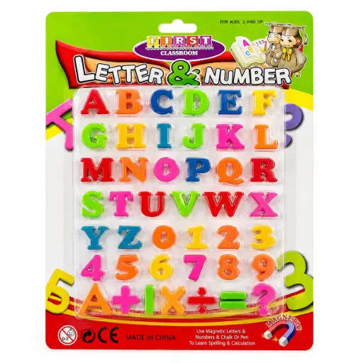 [538661] NUMEROS Y LETRAS MAGNETICOS X43 E/ BL ( VI-1020 )