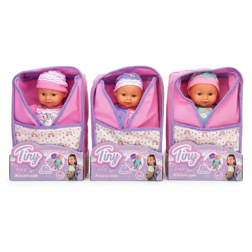 [538665] BEBOTE TINY C/ MOCHILA Y SONIDO 27CM E/ CJ ( 53721 )