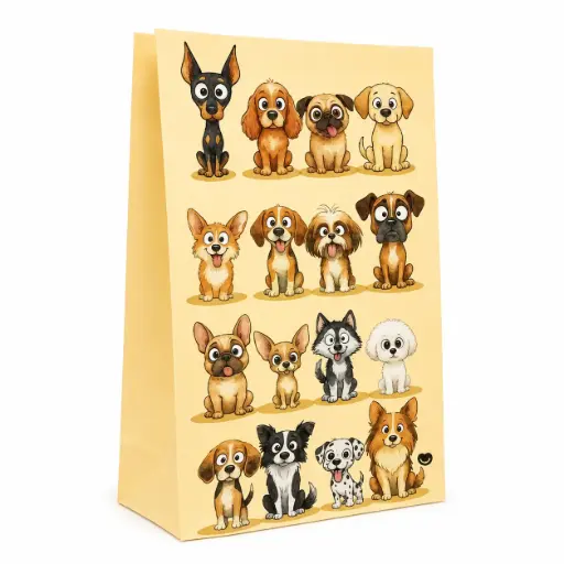 [538720] BOLSA DE PAPEL DOGUIS 14 X 8 X 26CM ( 44420022 / TOF0119 )