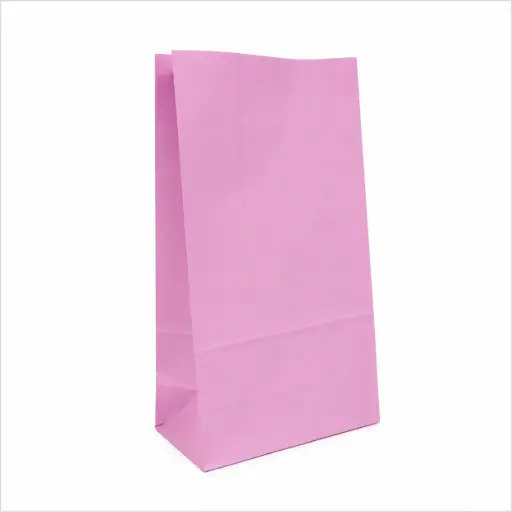 [538737] BOLSA DE PAPEL PASTEL PINK 14 X 8 X 26CM ( 44420034 / TOL0012 )