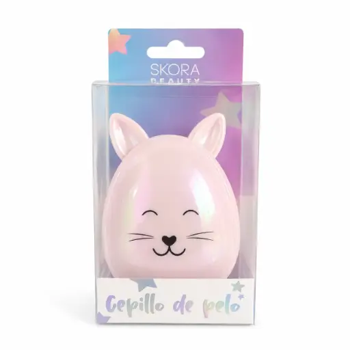 [538839] CEPILLO DESENREDANTE GATITO SKORA 10CM E/ CJ ( XIM1380-22)