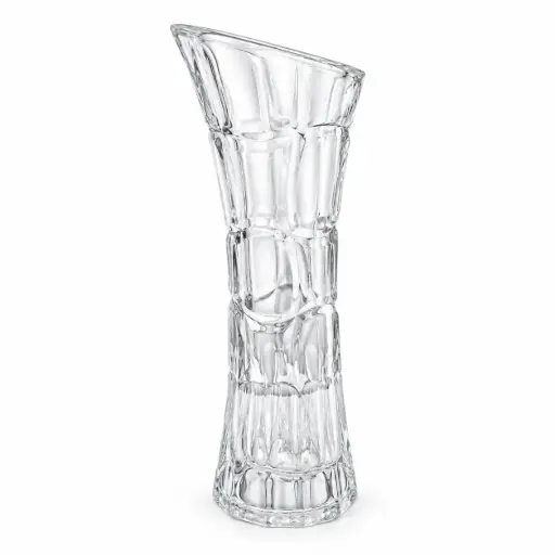 [538858] FLORERO DE VIDRIO LABRADO 24.5 X 10.5CM E/ CJ ( CN22100 )