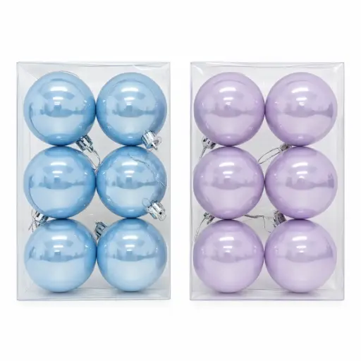 [539191] BOLA NAVIDEÑA 6CM X6 E/ CJ ( NS442564 )