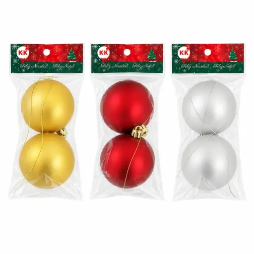 [539240] BOLA NAVIDEÑA 6CM X2 ( N2-6002B )