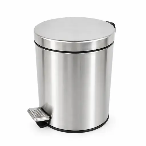 [539357] CESTO P/ RESIDUOS ACERO INOX C/ PEDAL 5LTS E/ CJ ( PAL3034 )