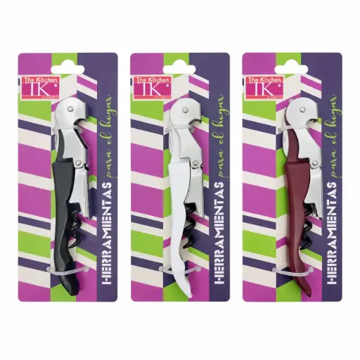 [539417] SACACORCHO C/ DESTAPADOR 3 EN 1 12CM E/CT ( CH25-16059-8 )