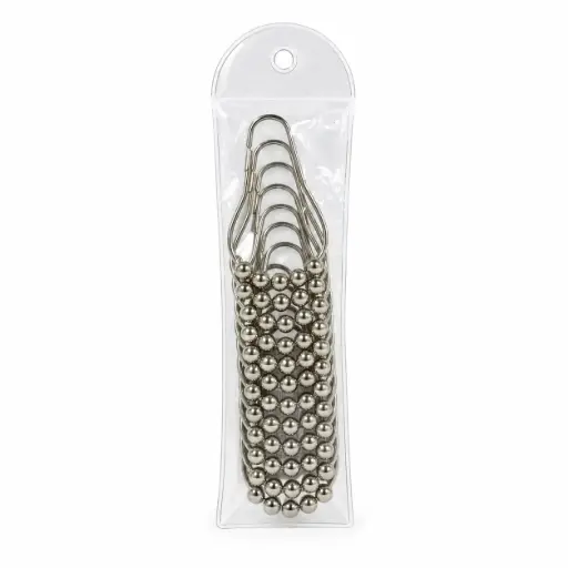 [539422] GANCHO METAL P/ CORTINA DE BAÑO 6.5 X 4CM ( E0058 )