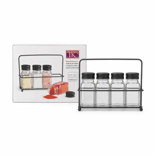 [540247] SET ESPECIEROS VIDRIO X4 75ML E/ CJ ( 15340 )