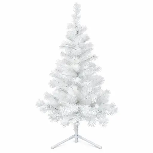 [540318] ARBOL NAVIDEÑO CANADIENSE BLANCO C/ PIE METAL 1.50MTS ( 81845 )
