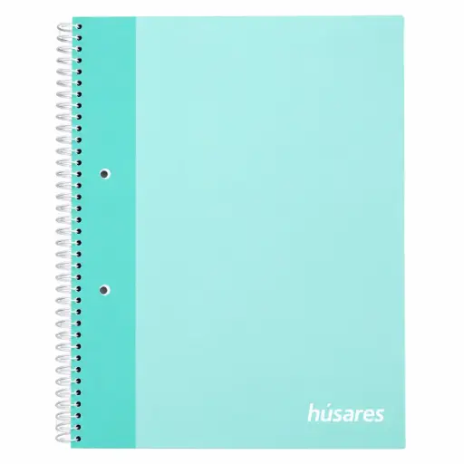 [540379] CUADERNO A4 HUSARES PASTEL C/ ESPIRAL RAYADO ( 6286 )