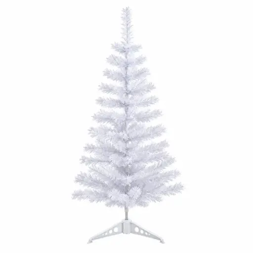 [540539] ARBOL NAVIDEÑO BLANCO 100 RAMAS 120CM E/ CJ ( NS054589 )