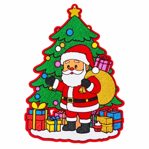 [540589] CARTEL NAVIDEÑO FELPA E/ BO ( NS441882 )