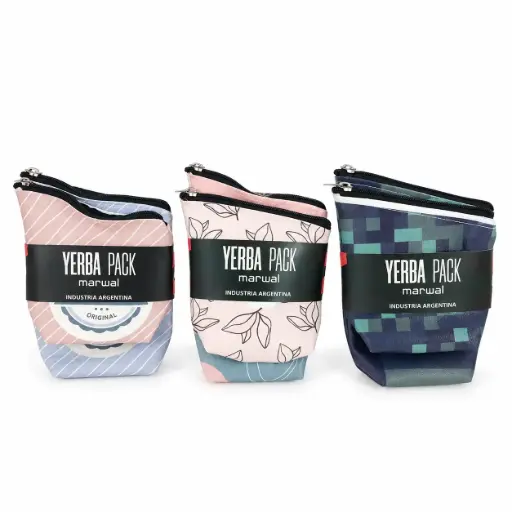 [102046] SET MATERO CUERINA ESTAMPADA YERBAPACK X2 E/ CT ( 40914 )