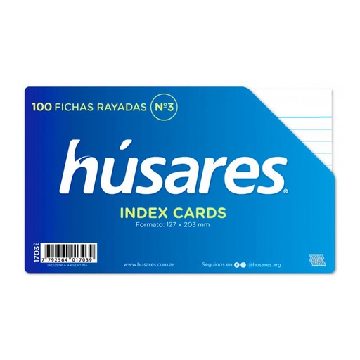 [104576] FICHA N°3 RAYADA 100HJS HUSARES ( 1703 )