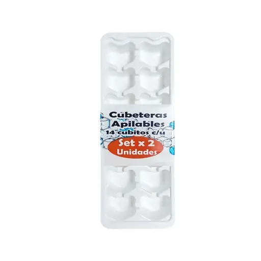 [108448] &CUBETERA PLASTICA APILABLE X2 E/CT ( 144/1 )