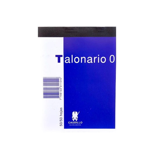 [111605] TALONARIO REMITO C/ DUPLICADO CAUDILLO 10X13cm x50hjs