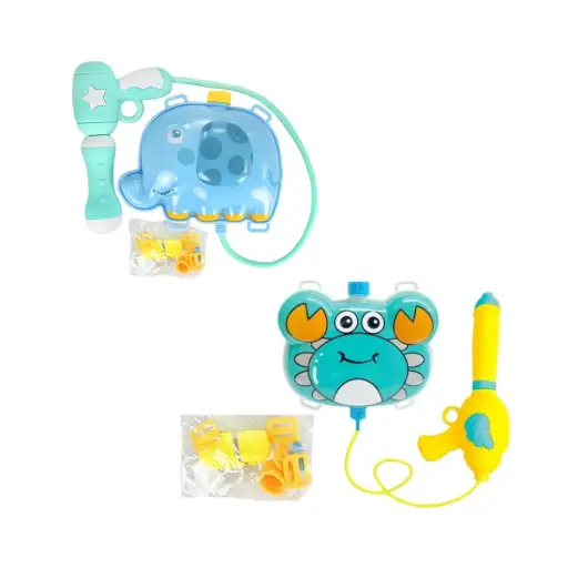 [112540] PISTOLA DE AGUA C/ MOCHILA ANIMALITOS e/Bo ( 61424 / BL7137/ 631 )