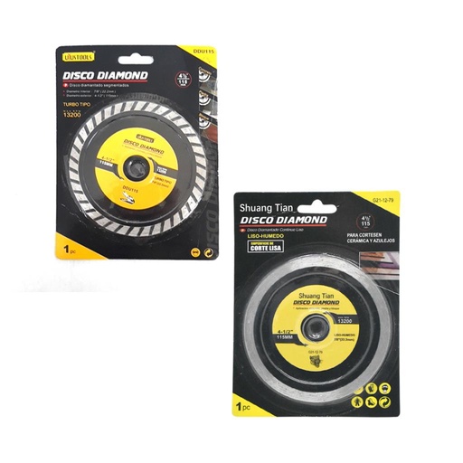 [115708] DISCO DE CORTE P/ AMOLADORA 4 1/2" 115MM E/BL ( NC6223 )