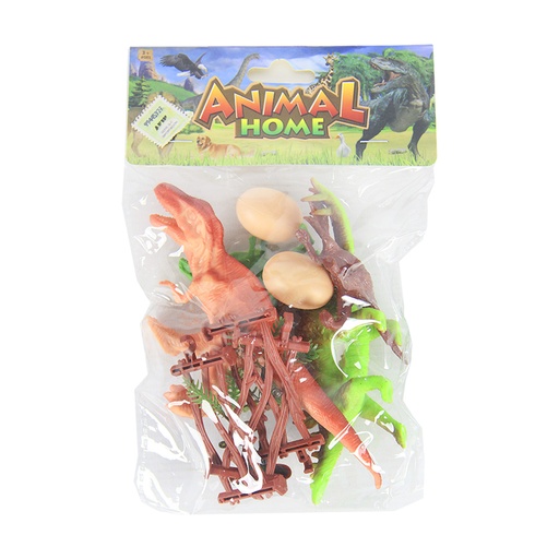 [122880] SET DINOSAURIOS X4 C/ACCESORIOS E/BO ( 1314-9 / 1314B-5 )