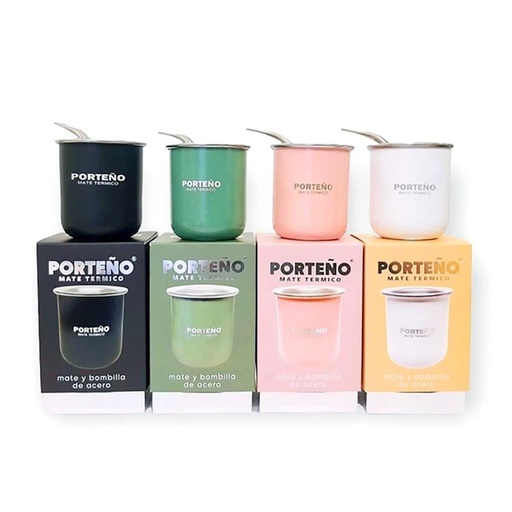 [134188] MATE PORTEÑO TERMICO ACERO INOXIDABLE E/CJ