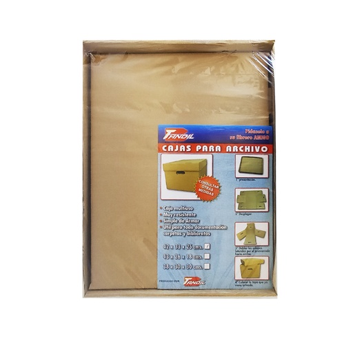 [136993] CAJA ARCHIVO 42 X 33 X 25CM MARRON