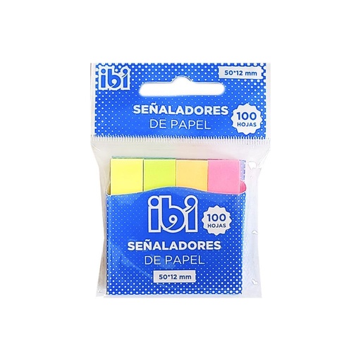 [137301] NOTAS ADHESIVAS SEÑALADOR NEON X4 COLORES X100HJS E/BO